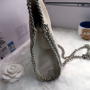 2016 Stella mccartney Suede Leather shoulder Bag A808 GrayWhite