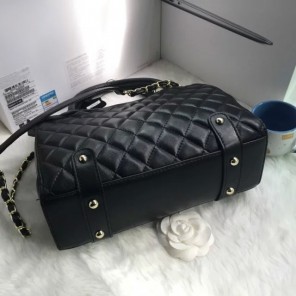 2016 Chanel Tote shoulder Bag Sheepskin Leather A8181 Black