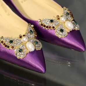 2016 Christian Louboutin Flats shoes in Silk