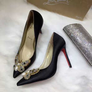 2016 Christian Louboutin high-heeled shoes in Silk 10.5cm