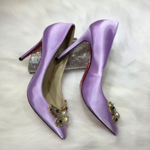 2016 Christian Louboutin high-heeled shoes in Silk 10.5cm