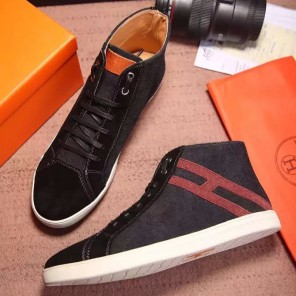 2016 Hermes Nubuck leather men Casual shoes