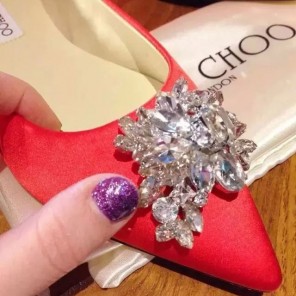 2016 Jimmy Choo Women flats shoes with Rhinestone