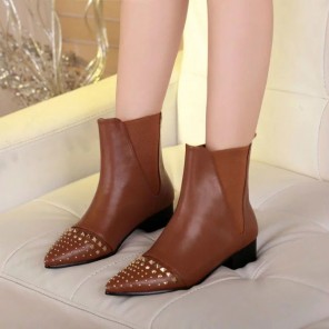 2016 Louis vitton women Boots in Calfskin leather with rivet