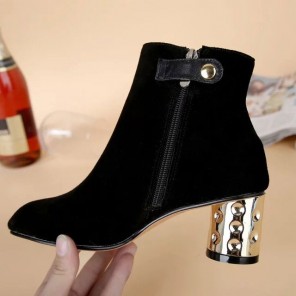 2016 Louis vitton women boots in Nubuck Leather