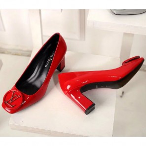 2016 Louis vitton women shoes in Patent leather Heel Height 7.5cm