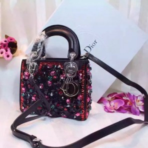 2016 MINI LADY DIOR BAG Black