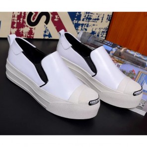 2016 Mcqueen women sneakers shoes in Calfskin leather