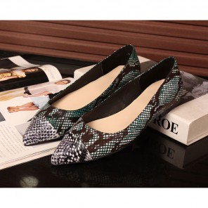 2016 Miu Miu women Flats shoes in Snake stripes