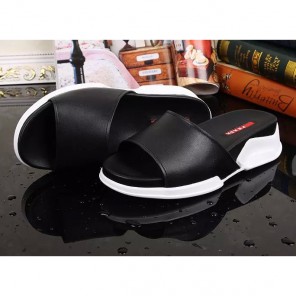 2016 Prada women slippers in Calfskin leather