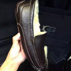 2016 UGG men Calfskin Leather Casual shoes inside wool