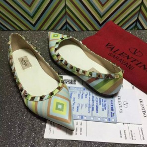 2016 Valentino women Flat shoes with Rivet