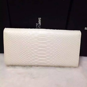 2016 YSL Dinner clutch shoulder bag 311288 White with Bronze
