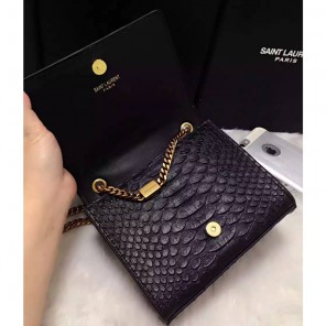 2016 YSL shoulder bag 311178 Black with Bronze