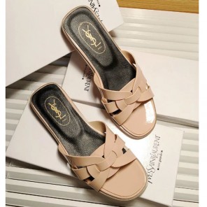 2016 Yves Saint Laurent women Flats Slippers in Patent leather