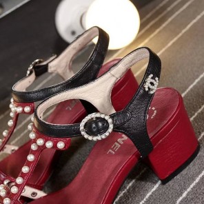 2016 chanle Sandals with Pearl