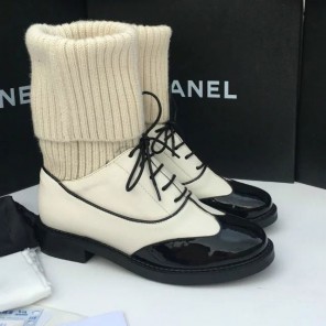 2016 chanle women Boots in Patent leather