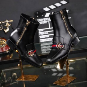 2016 gucci women classic shoes in Calfskin leather