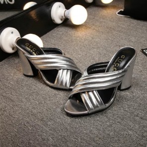 2016 gucci women shoes in Calfskin leather Heel Height 9cm