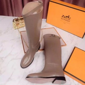 2016 hermes women Boots in Calfskin leather