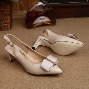 2016 new arrivals Ferragamo shoes in Calfskin leather Heel Height 5.5cm