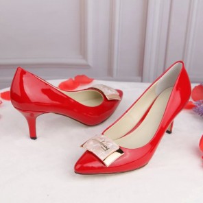 2016 new arrivals Ferragamo shoes in Paint leather