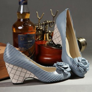 2016 new arrivals chanle wedge heel shoes