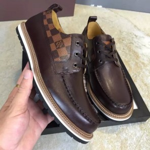 2016 new arrivals louis vuitton Calfskin Leather men casual shoes