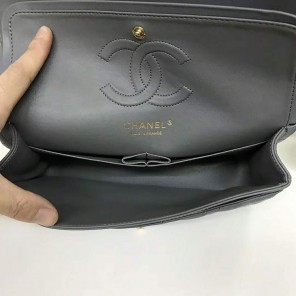 2017 Chanel Classic Flap Bag Original Lambskin Leather 1112 Gold hardware