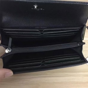 2017 Chanel Matelasse Bi-Fold Wallet Original Caviar Leather A50096 Black