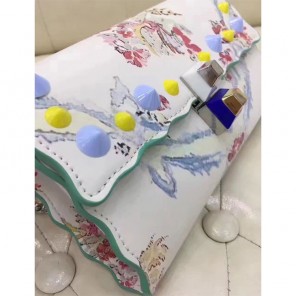 2017 Fendi Chain Clutch bag in calfskin leather F1011