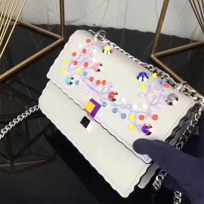 2017 Fendi KAN I SMALL Shoulder bag in calfskin leather 9670