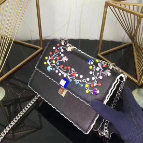 2017 Fendi KAN I SMALL Shoulder bag in calfskin leather 9670