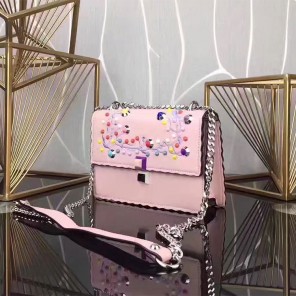 2017 Fendi KAN I SMALL Shoulder bag in calfskin leather 9670