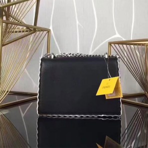 2017 Fendi KAN I SMALL Shoulder bag in calfskin leather 9670