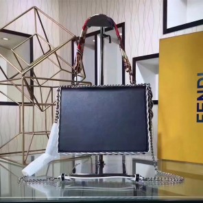 2017 Fendi KAN I handbag in calfskin leather A6205388