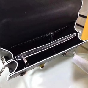 2017 Fendi KAN I handbag in calfskin leather A6205388