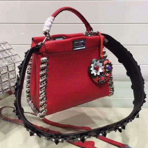 2017 Fendi MINI PEEKABOO handbag in Original calfskin leather 2447