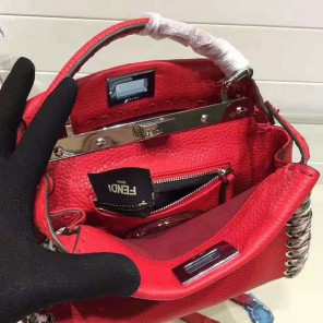 2017 Fendi MINI PEEKABOO handbag in Original calfskin leather 2447