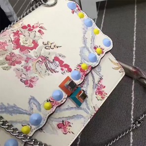 2017 Fendi SMALL KAN I bag in calfskin leather 6202388