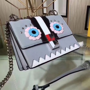 2017 Fendi SMALL KAN I bag in calfskin leather 8M03819