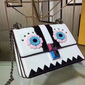 2017 Fendi SMALL KAN I bag in calfskin leather 8M03819