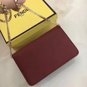 2017 Fendi WALLET ON CHAIN in leather 8M03469