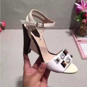 2017 Fendi women Sandals in Lambskin leather