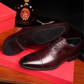 2017 Ferragamo men shoes in Calfskin leather