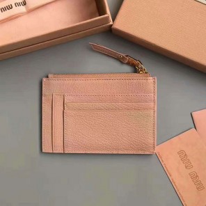 2017 MiuMiu Card pack Coin Purse in Original leather MC446
