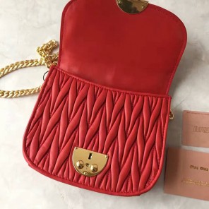 2017 MiuMiu Shoulder Bag in Sheepskin leather 5BD032