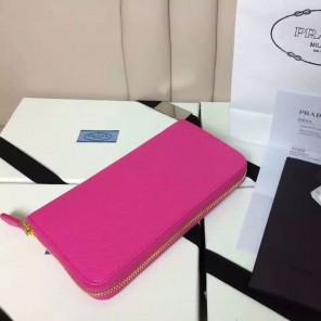 2017 Prada Zip Around Wallet Original leather 1M0506