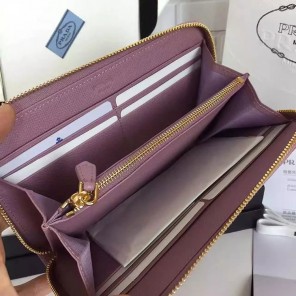 2017 Prada Zip Around Wallet Original leather 1M0506