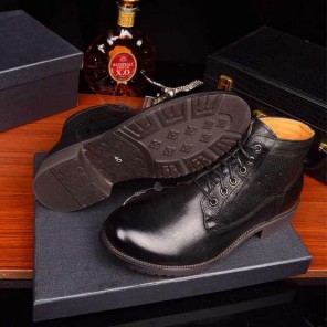 2017 Prada men Short Boots in Calfskin leather